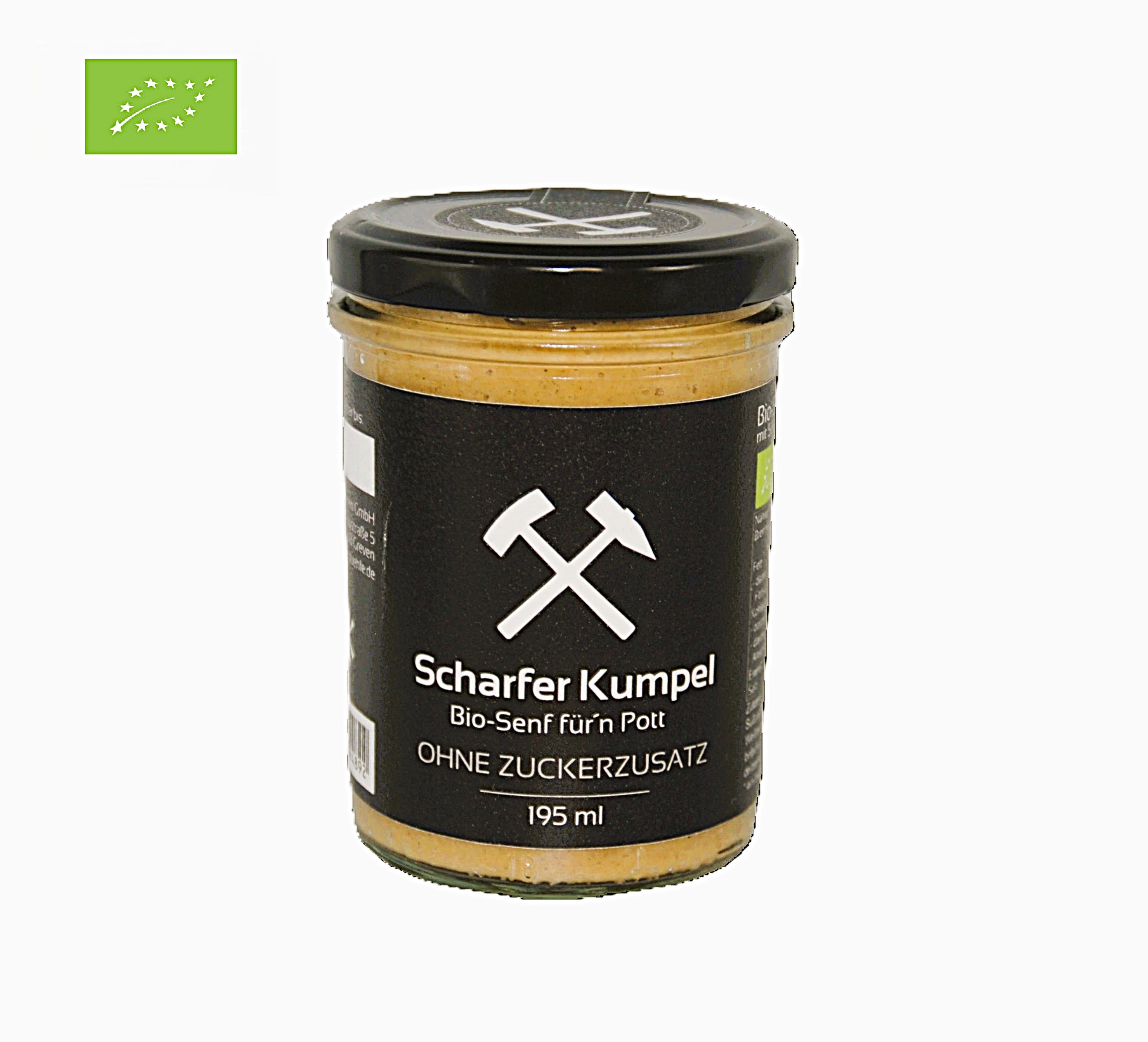 Bio-Senf SCHARFER KUMPEL (DE-ÖKO-037) 195ml