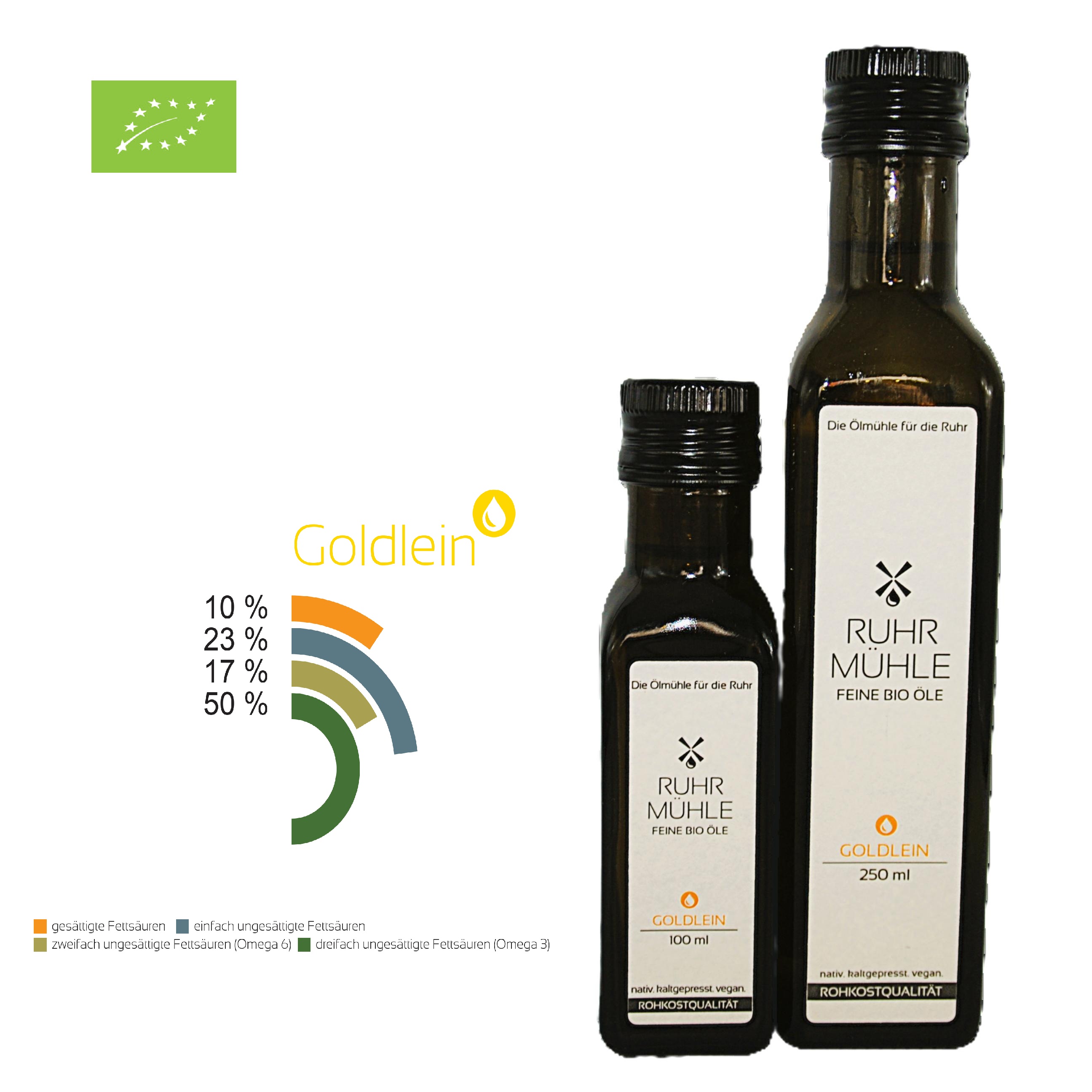 Bio Goldleinöl (DE-ÖKO-037) 100ml oder 250ml