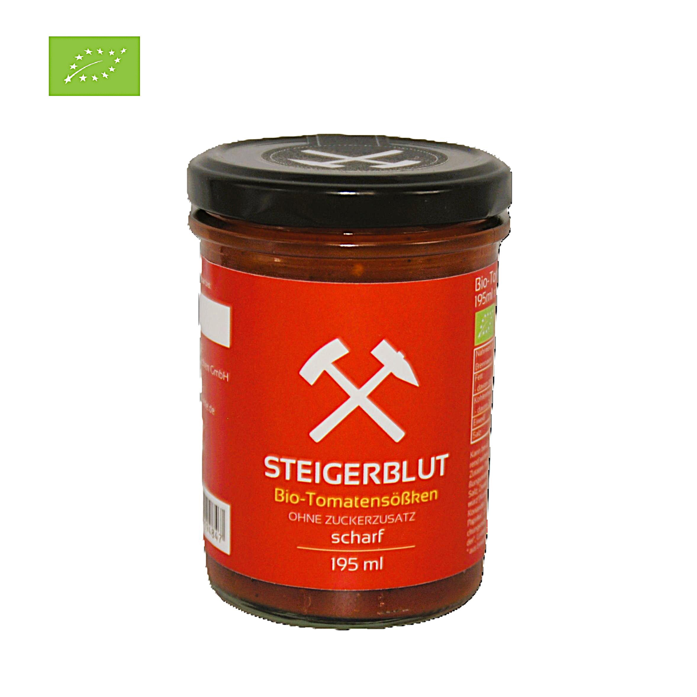 STEIGERBLUT Bio-Tomatensauce (DE-ÖKO-037) 195ml -scharf