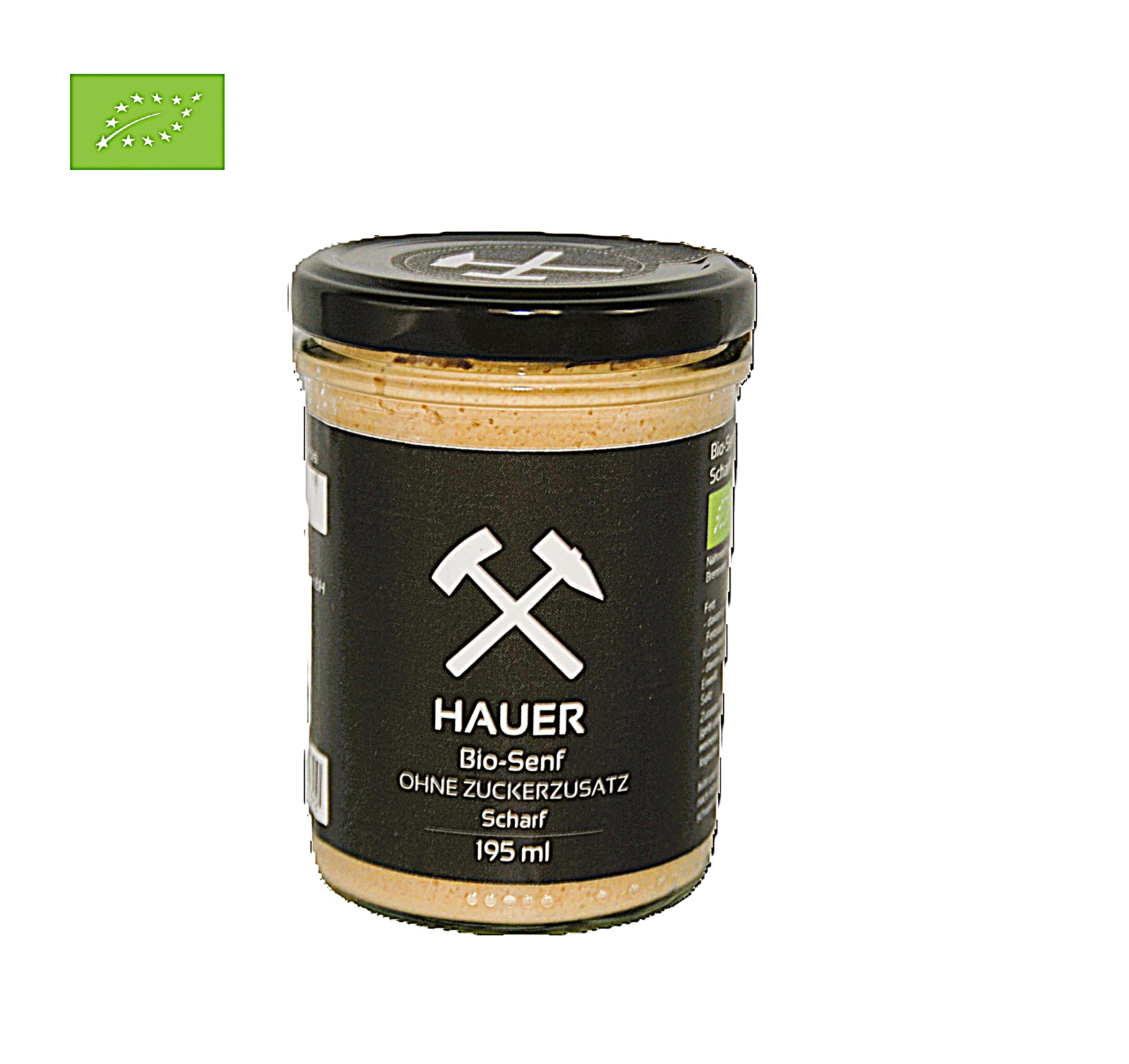 Bio Senf HAUER (DE-ÖKO-037) 195ml (ehemals Purist) - scharf